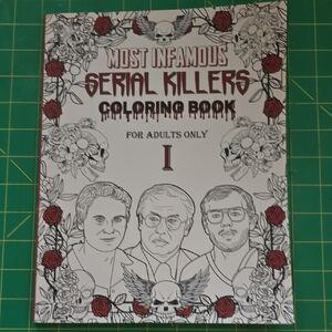 Most Infamous Serial Killers Coloring Book I - White & Red Cover